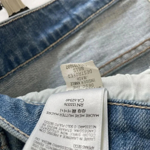 Mother The Insider Ankle Size 32 Jeans Destroyed Bills - Picture 9 of 12
